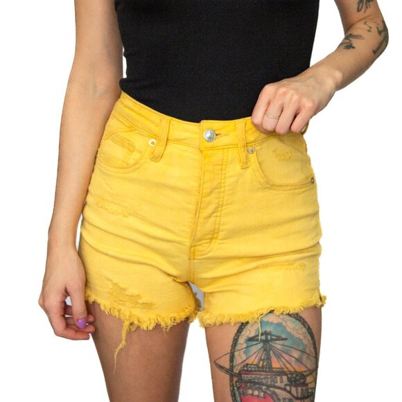 We The Free • US 25 • Mid-Rise Shorts • Soft Yellow - Picture 6 of 13